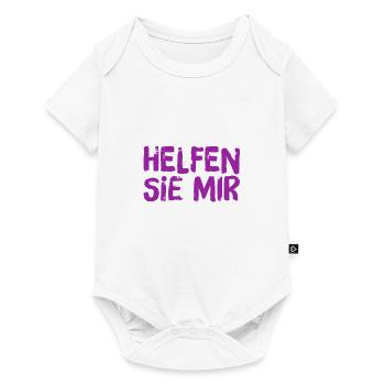 ich brauche Hilfe - Baby Premium Kurzarmbody - Weiß - Vorne