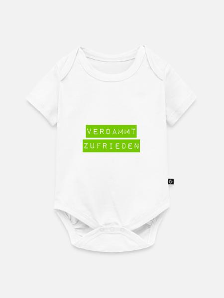 ich bin sehr zufrieden - Baby Premium Kurzarmbody - Weiß