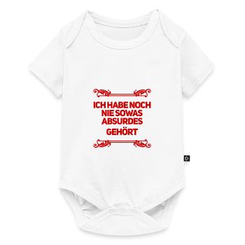 totaler Schwachsinn - Baby Premium Kurzarmbody - Weiß - Vorne