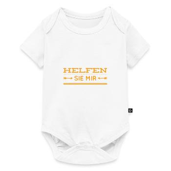 Hilfe geht immer - Baby Premium Kurzarmbody - Weiß - Vorne