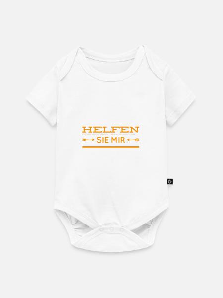 Hilfe geht immer - Baby Premium Kurzarmbody - Weiß