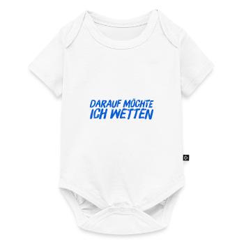 da wette ich drauf - Baby Premium Kurzarmbody - Weiß - Vorne