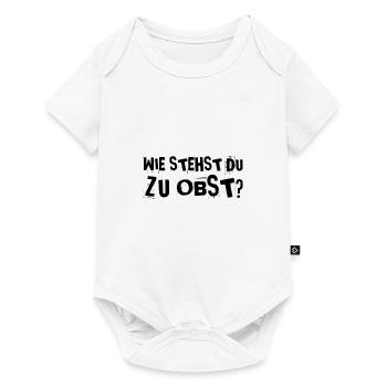 Etwas Obst? - Baby Premium Kurzarmbody - Weiß - Vorne