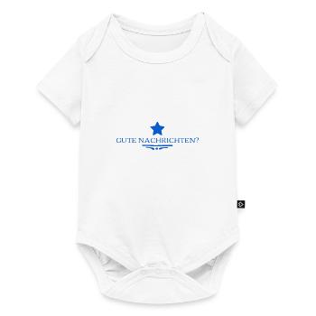 gibt es gute Nachrichten? - Baby Premium Kurzarmbody - Weiß - Vorne