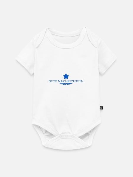 gibt es gute Nachrichten? - Baby Premium Kurzarmbody - Weiß