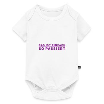 das war nicht mein Plan - Baby Premium Kurzarmbody - Weiß - Vorne