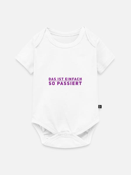 das war nicht mein Plan - Baby Premium Kurzarmbody - Weiß