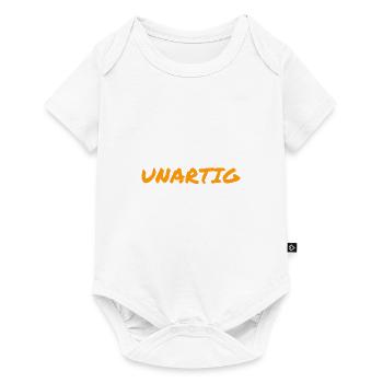 unartig - Baby Premium Kurzarmbody - Weiß - Vorne