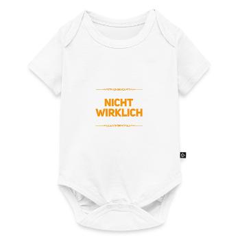 das will ich nicht - Baby Premium Kurzarmbody - Weiß - Vorne