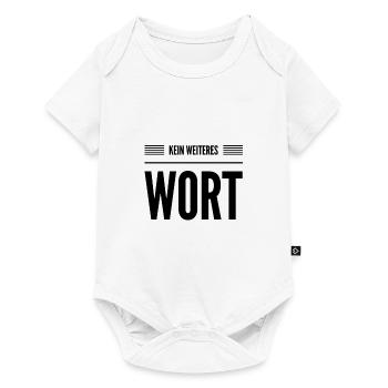 schweig - Baby Premium Kurzarmbody - Weiß - Vorne