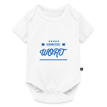 halt den Mund - Baby Premium Kurzarmbody - Weiß - Vorne