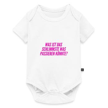 was könnte schon passieren? - Baby Premium Kurzarmbody - Weiß - Vorne