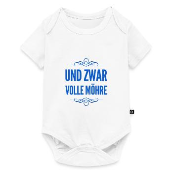 voll und ganz - Baby Premium Kurzarmbody - Weiß - Vorne