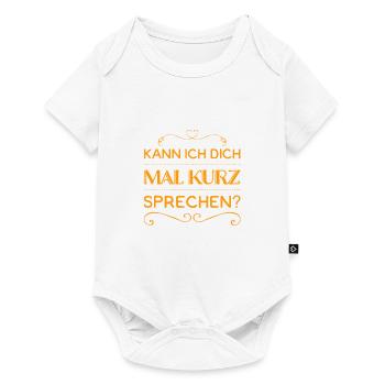 ich möchte mit dir reden - Baby Premium Kurzarmbody - Weiß - Vorne