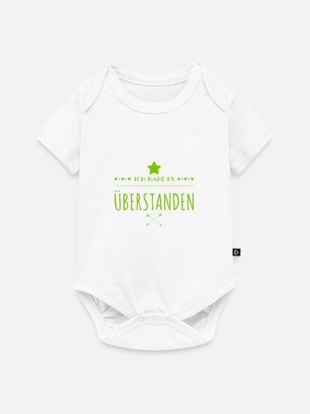 endlich vorbei - Baby Premium Kurzarmbody - Weiß