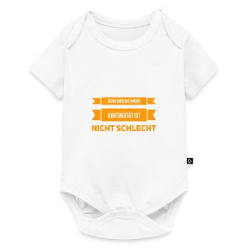 Kontinuität ist genial - Baby Premium Kurzarmbody - Weiß - Vorne