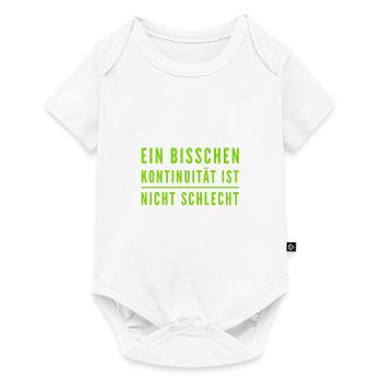 Kontinuität ist wunderbar - Baby Premium Kurzarmbody - Weiß - Vorne