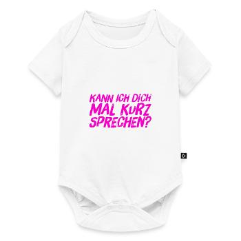 bereit für ein Gespräch - Baby Premium Kurzarmbody - Weiß - Vorne