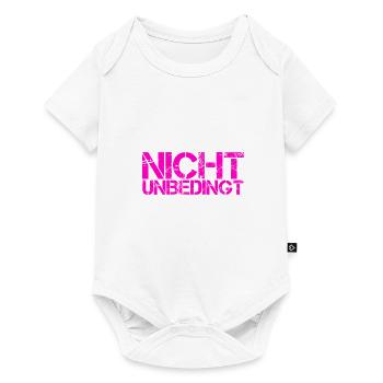 kann, muss aber nicht - Baby Premium Kurzarmbody - Weiß - Vorne
