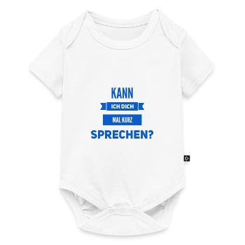 ich möchte sprechen - Baby Premium Kurzarmbody - Weiß - Vorne