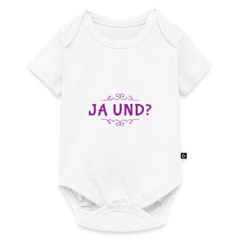 was gibt es? - Baby Premium Kurzarmbody - Weiß - Vorne