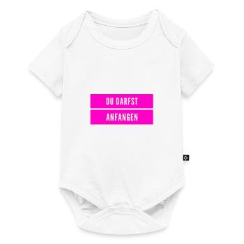 fang ruhig an - Baby Premium Kurzarmbody - Weiß - Vorne