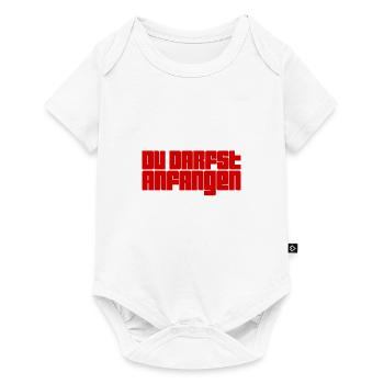 fang ruhig an - Baby Premium Kurzarmbody - Weiß - Vorne