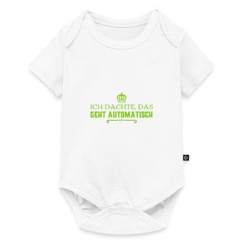 ich dachte das geht automatisch - Baby Premium Kurzarmbody - Weiß - Vorne