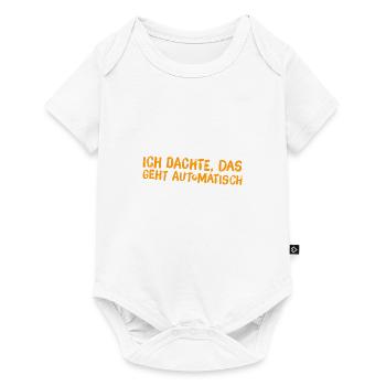 das geht nicht von selbst - Baby Premium Kurzarmbody - Weiß - Vorne