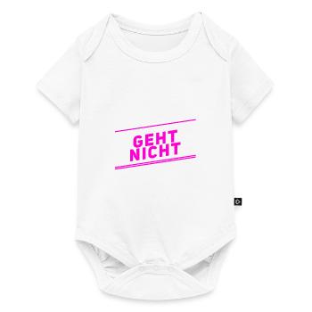 geht nicht - Baby Premium Kurzarmbody - Weiß - Vorne