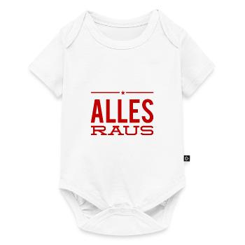 geht alle raus - Baby Premium Kurzarmbody - Weiß - Vorne