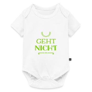 ich will nicht - Baby Premium Kurzarmbody - Weiß - Vorne