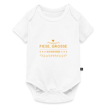 fiese, große Schwester - Baby Premium Kurzarmbody - Weiß - Vorne