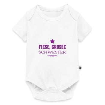 die große Schwester - Baby Premium Kurzarmbody - Weiß - Vorne