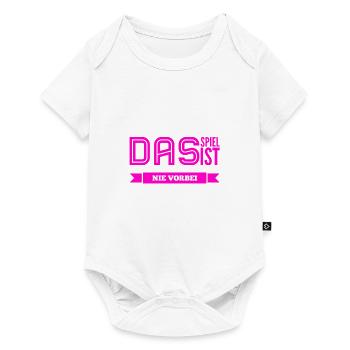 das Spiel ist nie vorbei - Baby Premium Kurzarmbody - Weiß - Vorne
