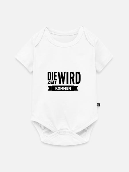 der richtige Zeitpunkt - Baby Premium Kurzarmbody - Weiß