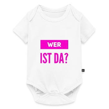 wer ist da? - Baby Premium Kurzarmbody - Weiß - Vorne