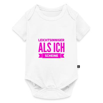 sehr leichtsinnig - Baby Premium Kurzarmbody - Weiß - Vorne