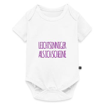 extrem leichtsinnig - Baby Premium Kurzarmbody - Weiß - Vorne