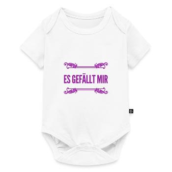 ich finde es gut - Baby Premium Kurzarmbody - Weiß - Vorne