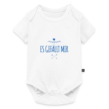 ich finde es wunderbar - Baby Premium Kurzarmbody - Weiß - Vorne