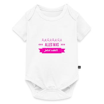 das ist meine Priorität - Baby Premium Kurzarmbody - Weiß - Vorne