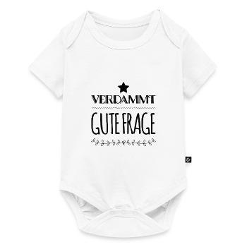 gute Frage - Baby Premium Kurzarmbody - Weiß - Vorne
