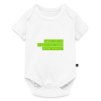 ich bin nicht schuld - Baby Premium Kurzarmbody - Weiß - Vorne