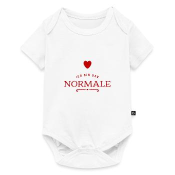 ich bin der Normale - Baby Premium Kurzarmbody - Weiß - Vorne