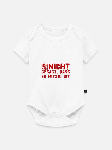 nicht witzig - Baby Premium Kurzarmbody - Weiß