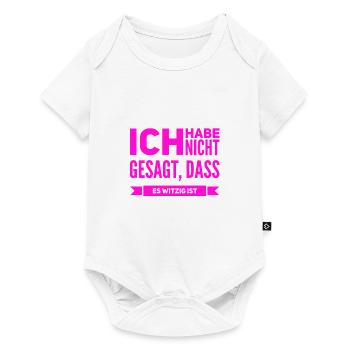 ich kann nicht lachen - Baby Premium Kurzarmbody - Weiß - Vorne