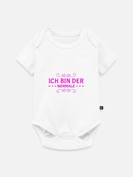 ich bin völlig normal - Baby Premium Kurzarmbody - Weiß