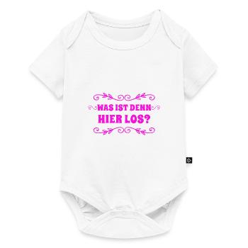 was geht ab? - Baby Premium Kurzarmbody - Weiß - Vorne