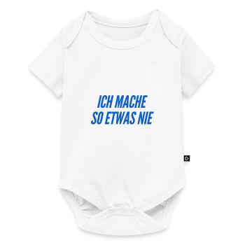 ohne mich - Baby Premium Kurzarmbody - Weiß - Vorne